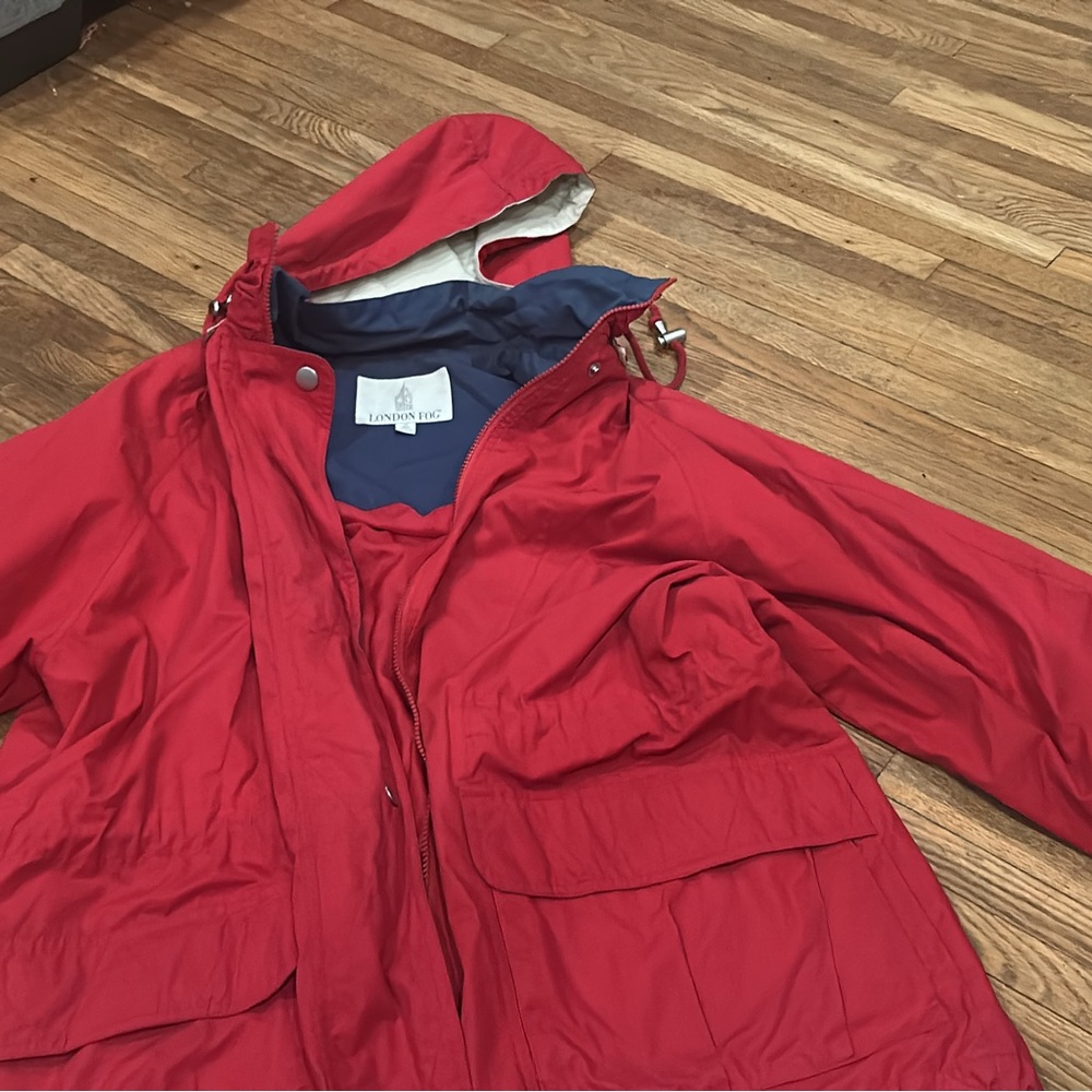 London Fog Women’s Red Raincoat